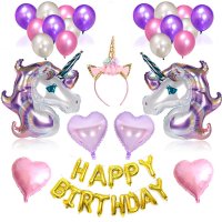 PS024- Unicorn Party Balloon Set
